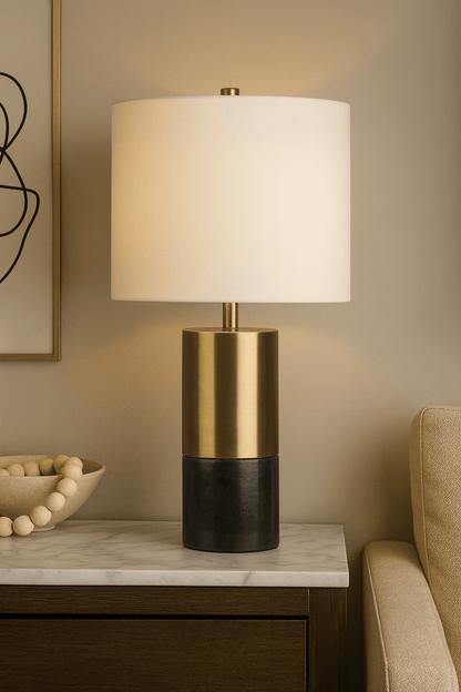25" MANDRIL MARBLE TABLE LAMP
