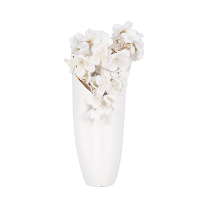 EV20094-01  18" HOLLIS LARGE VASE, WHITE( Sagebrook Home  )