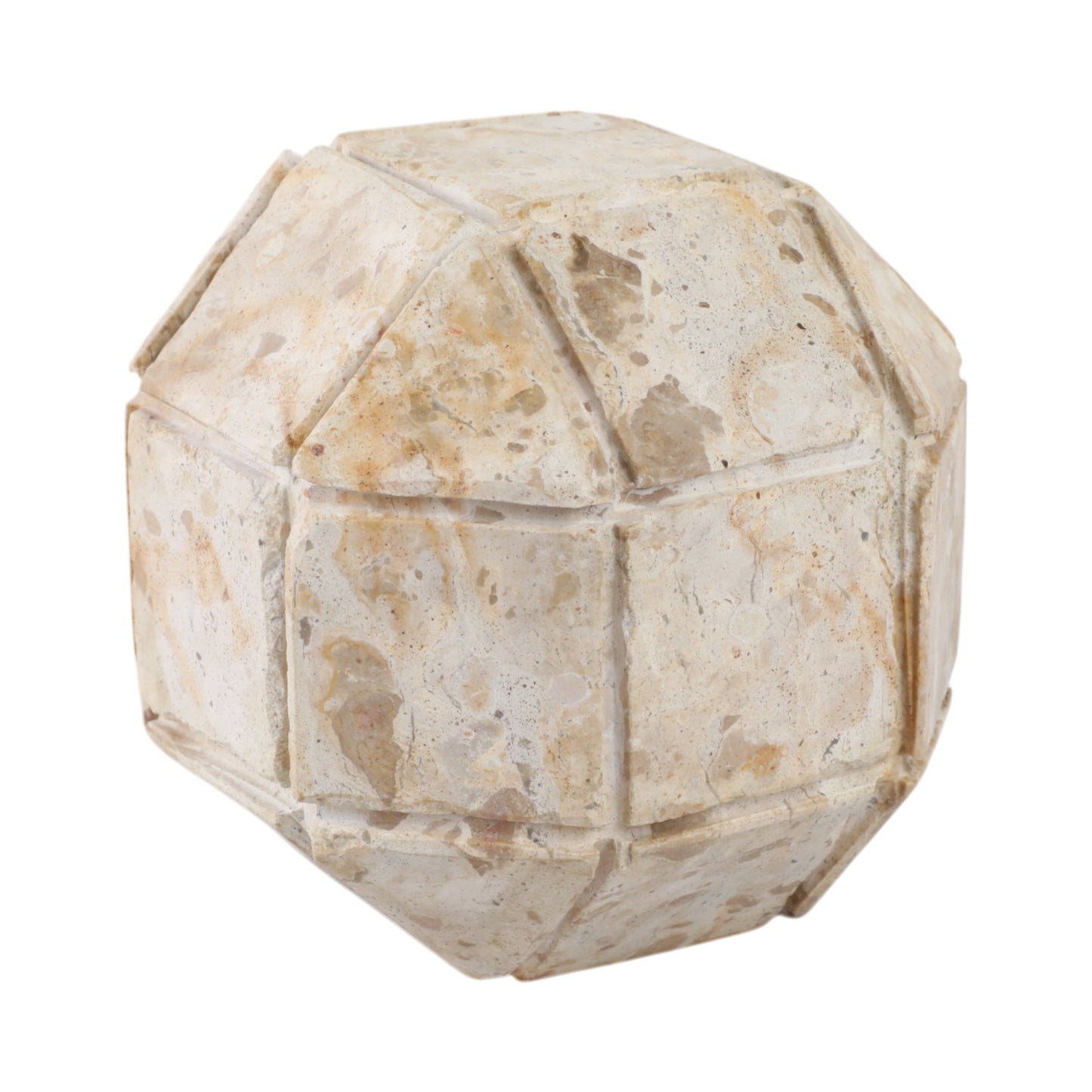 5" Pompano Medium Beige Marble Sphere