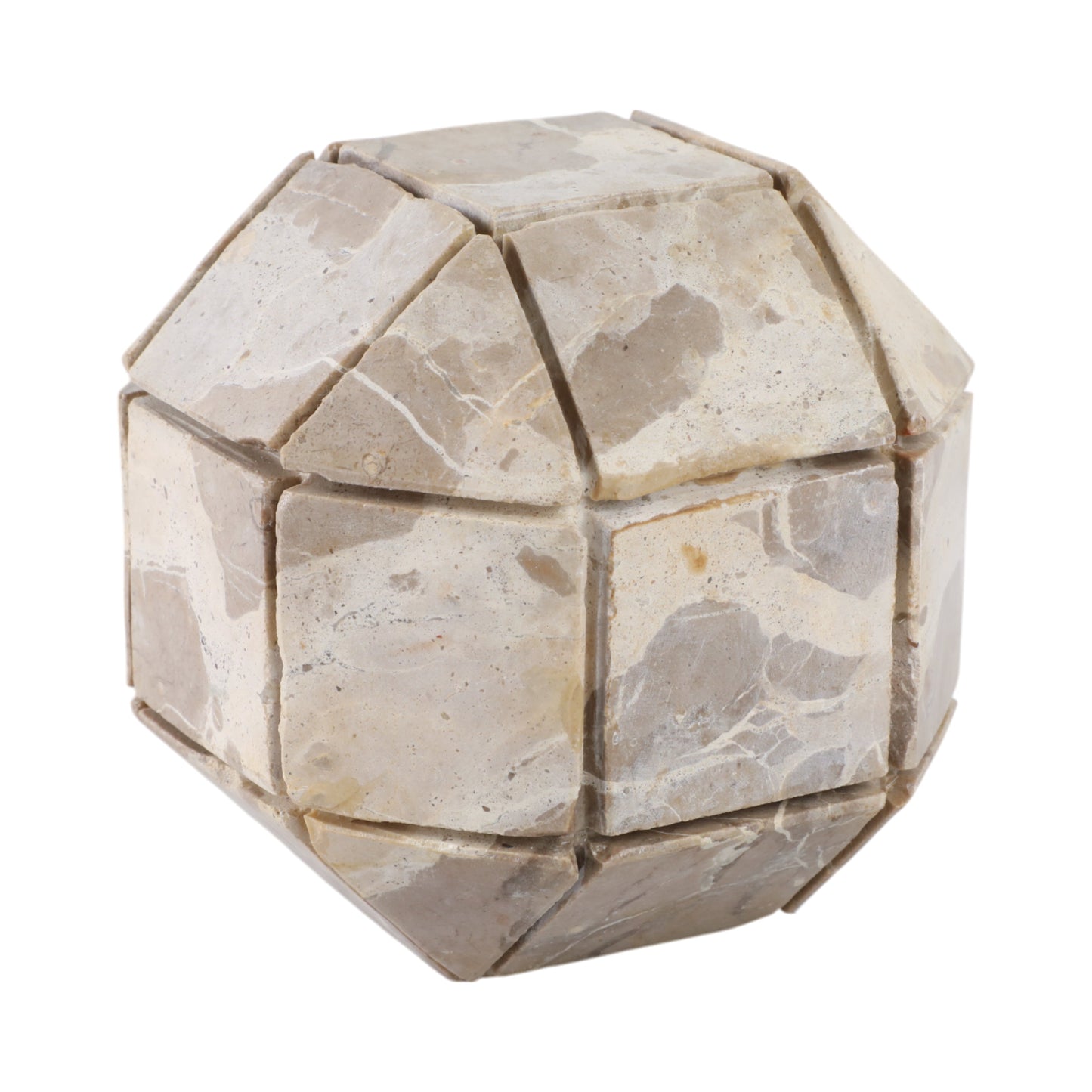 6" Pompano Large Beige Marble Sphere