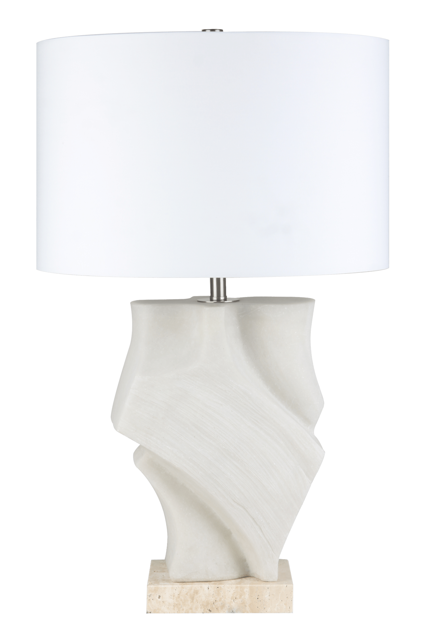 26.5" LUSCK QUARTZ RESIN TABLE LAMP