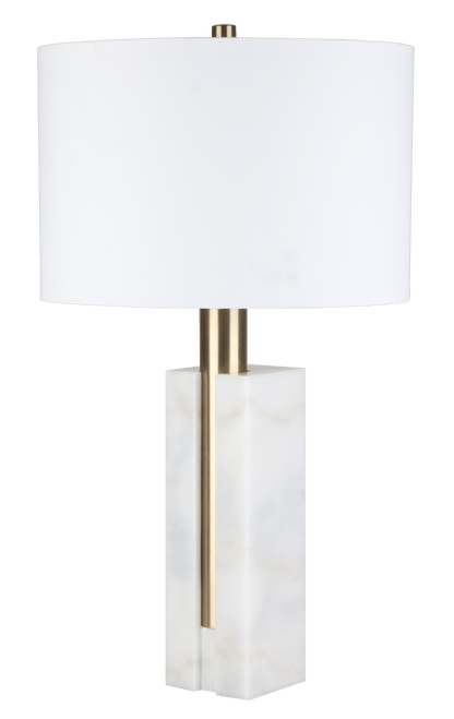 27.5" RAWLINS MARBLE BASE TABLE LAMP