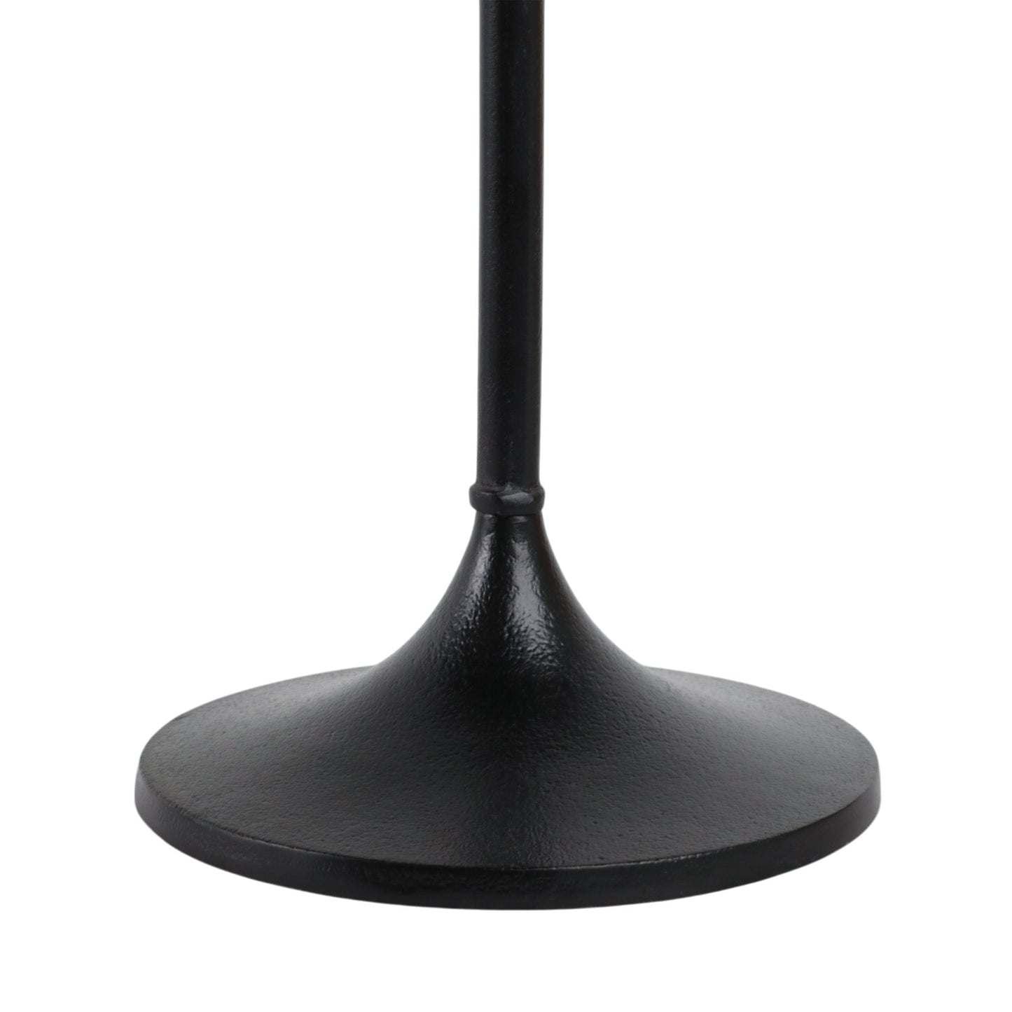 27X10" MARBLE TOP DRINK TABLE, BLACK
