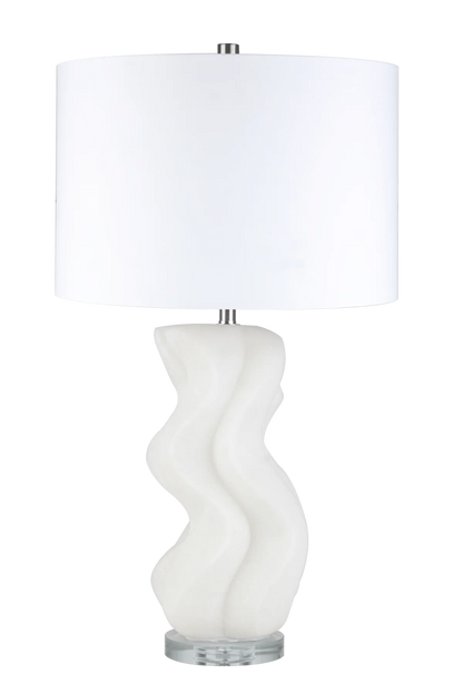Loreo Sofa Set with 2 Free 28" LOVELL QUARTZ RESIN TABLE LAMP