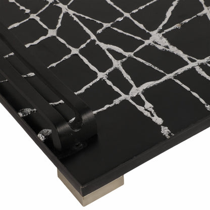 S/2 18/22" Pratt Black Resin Trays