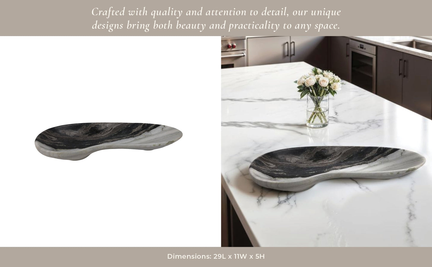 29" Himalayan Marble Tray