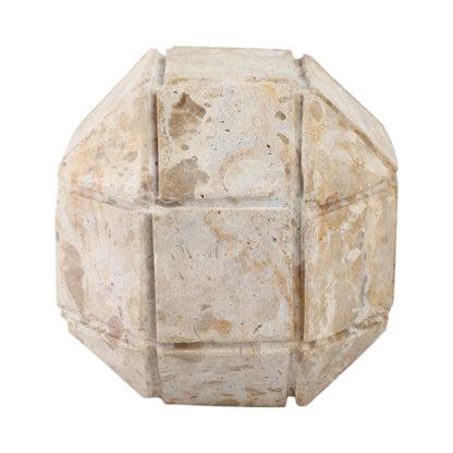 5" Pompano Medium Beige Marble Sphere