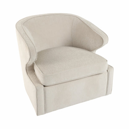 32" Karlsson Swivel Accent Chair, Ivory
