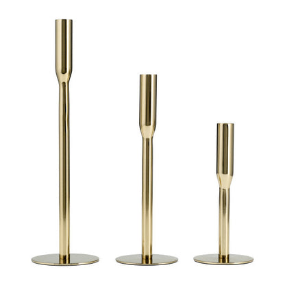 17659-02 |Metal, 14"H Taper Candle Holder, Gold