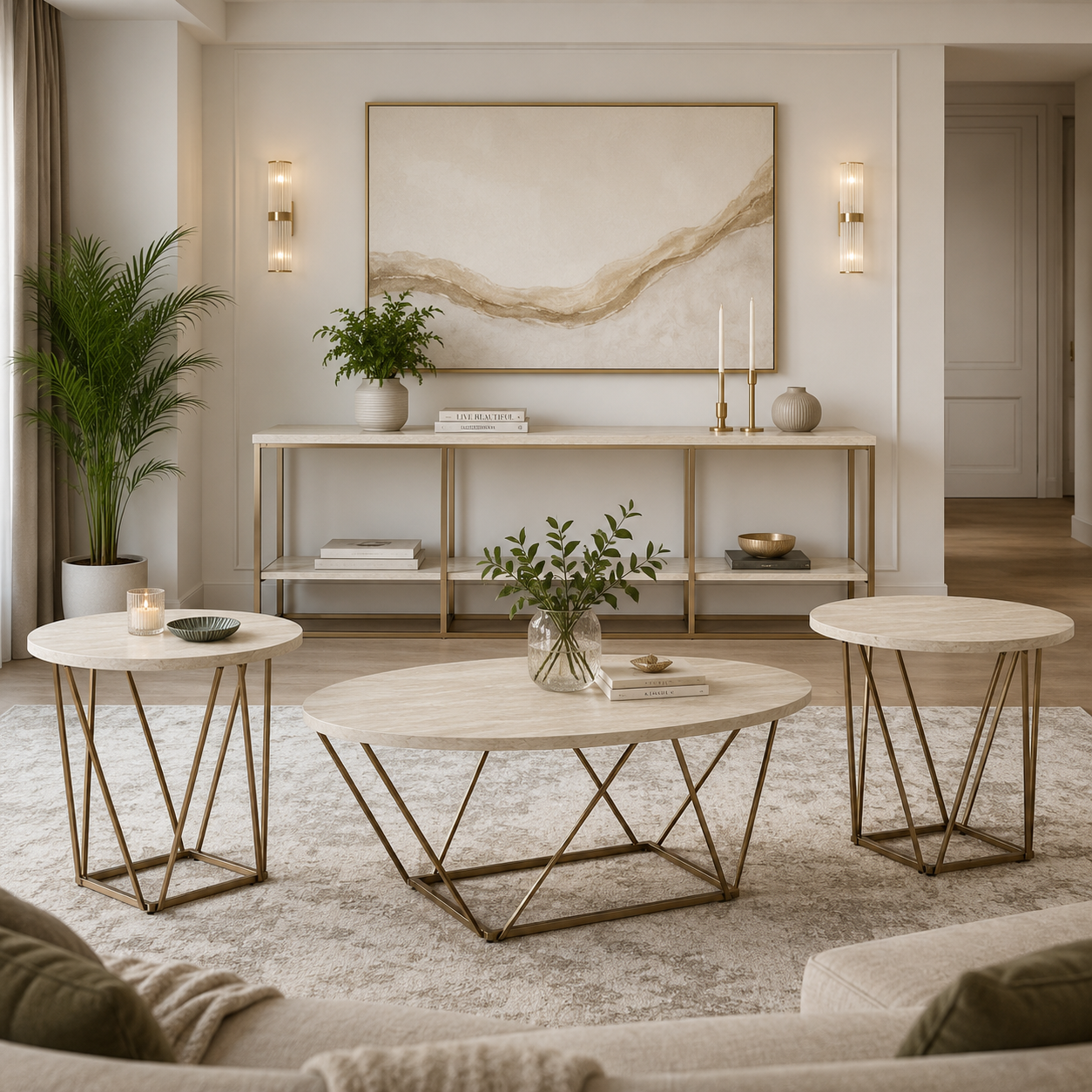 Tarica Table Set With TV Stand
