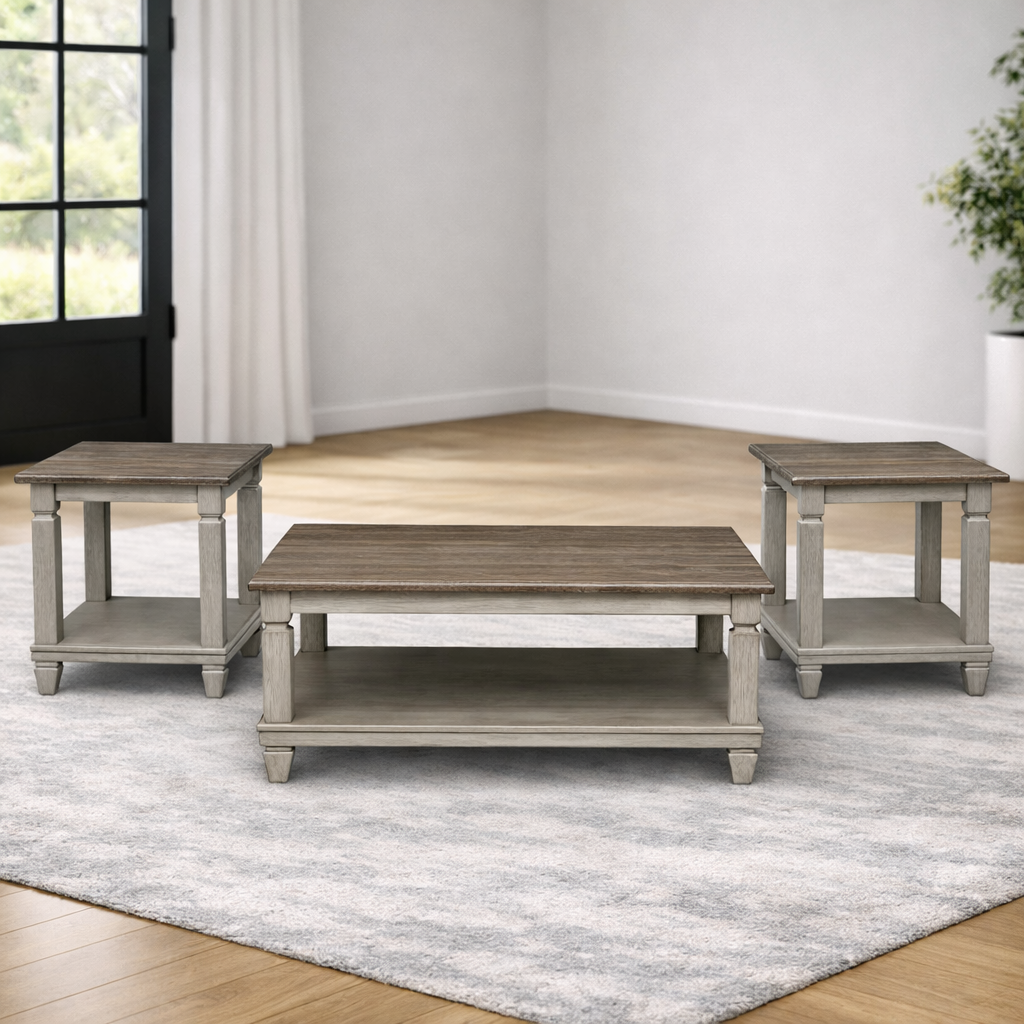 طاولة دوفنفوردت (مجموعة من 3)