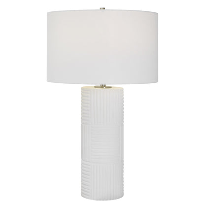 Uttermost Patchwork White Table Lamp