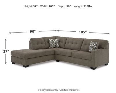 31005S1| Mahoney 2-Piece Sectional with Chaise