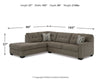 31005S1| Mahoney 2-Piece Sectional with Chaise