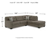 31005S2| Mahoney 2-Piece Sectional with Chaise