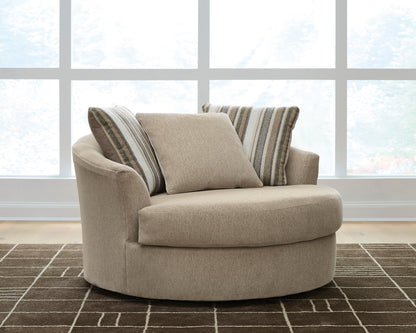 Linenhause Oversized Swivel Accent Chair