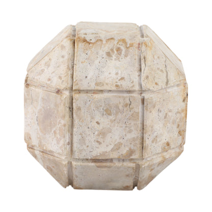 5" Pompano Medium Beige Marble Sphere
