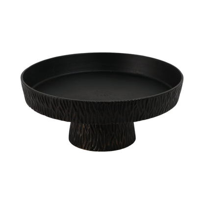 EV19193 |14" Cali Metal Pedestal Tray, Black