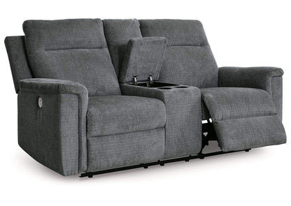 Ashley Homestore | Barnsana Power Reclining Loveseat with Console