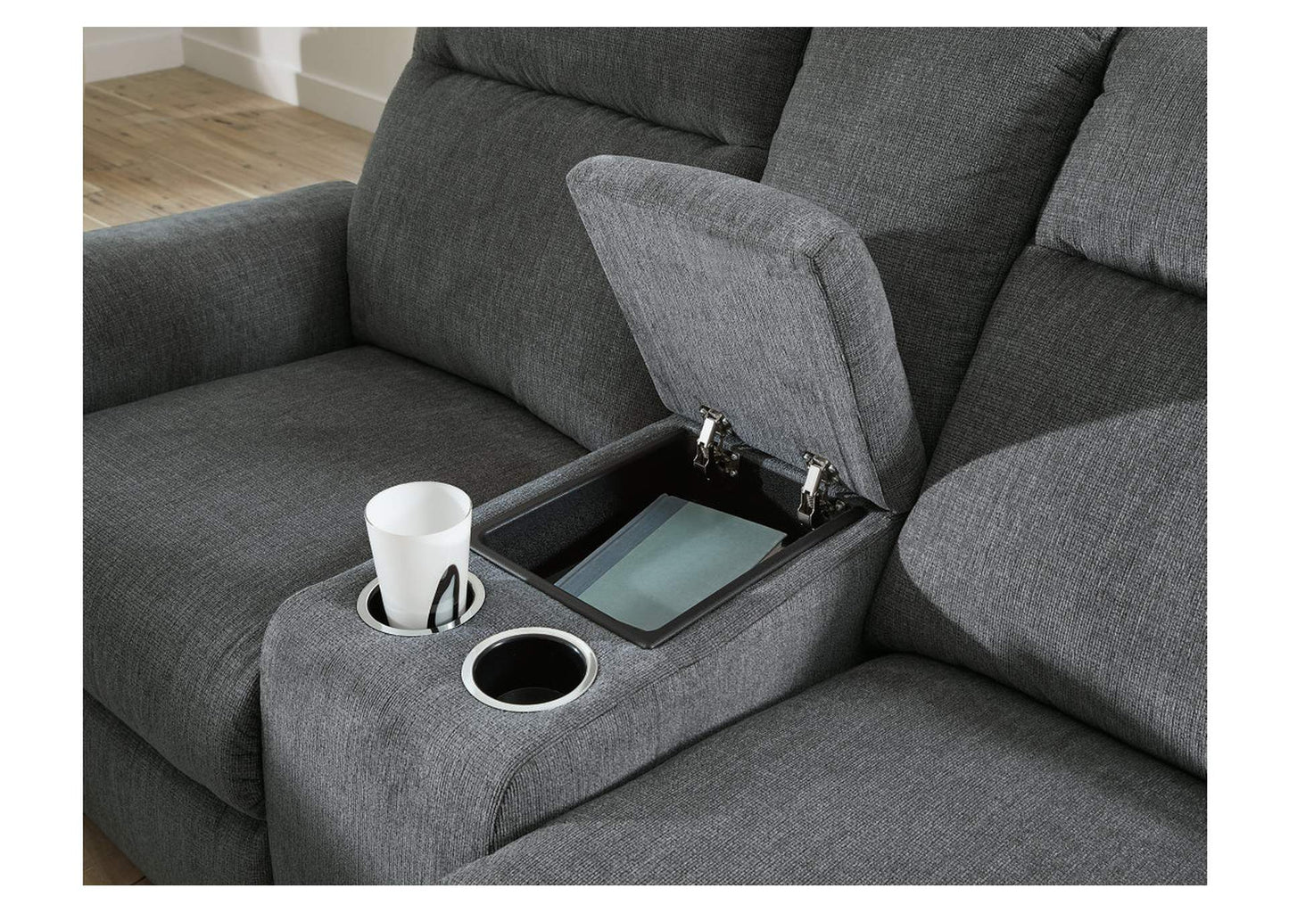 Ashley Homestore | Barnsana Power Reclining Loveseat with Console