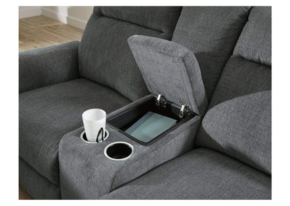 Ashley Homestore | Barnsana Power Reclining Loveseat with Console