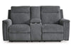 Ashley Homestore | Barnsana Power Reclining Loveseat with Console