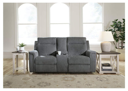 Ashley Homestore | Barnsana Power Reclining Loveseat with Console