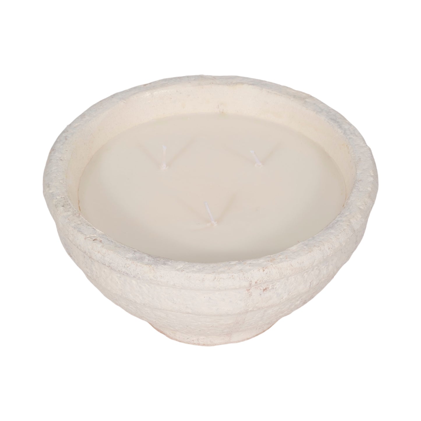 8" 16 Oz Spiced Cranberry Bowl Candle, White