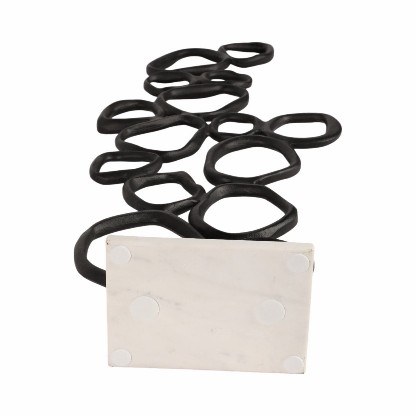 30" Tidus Large Ring Statuary, Black