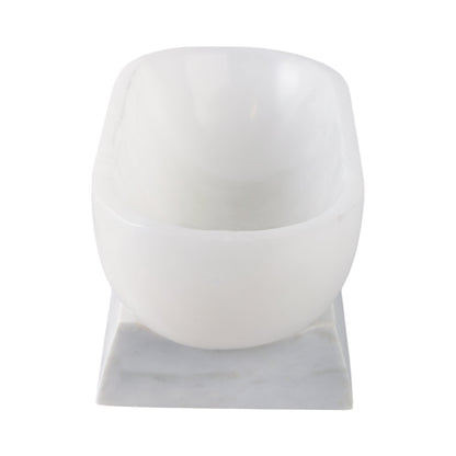 12" Vero Marble And Alabaster Bowl