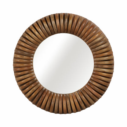 36" CHASTAIN CARVED WOOD WALL MIRROR