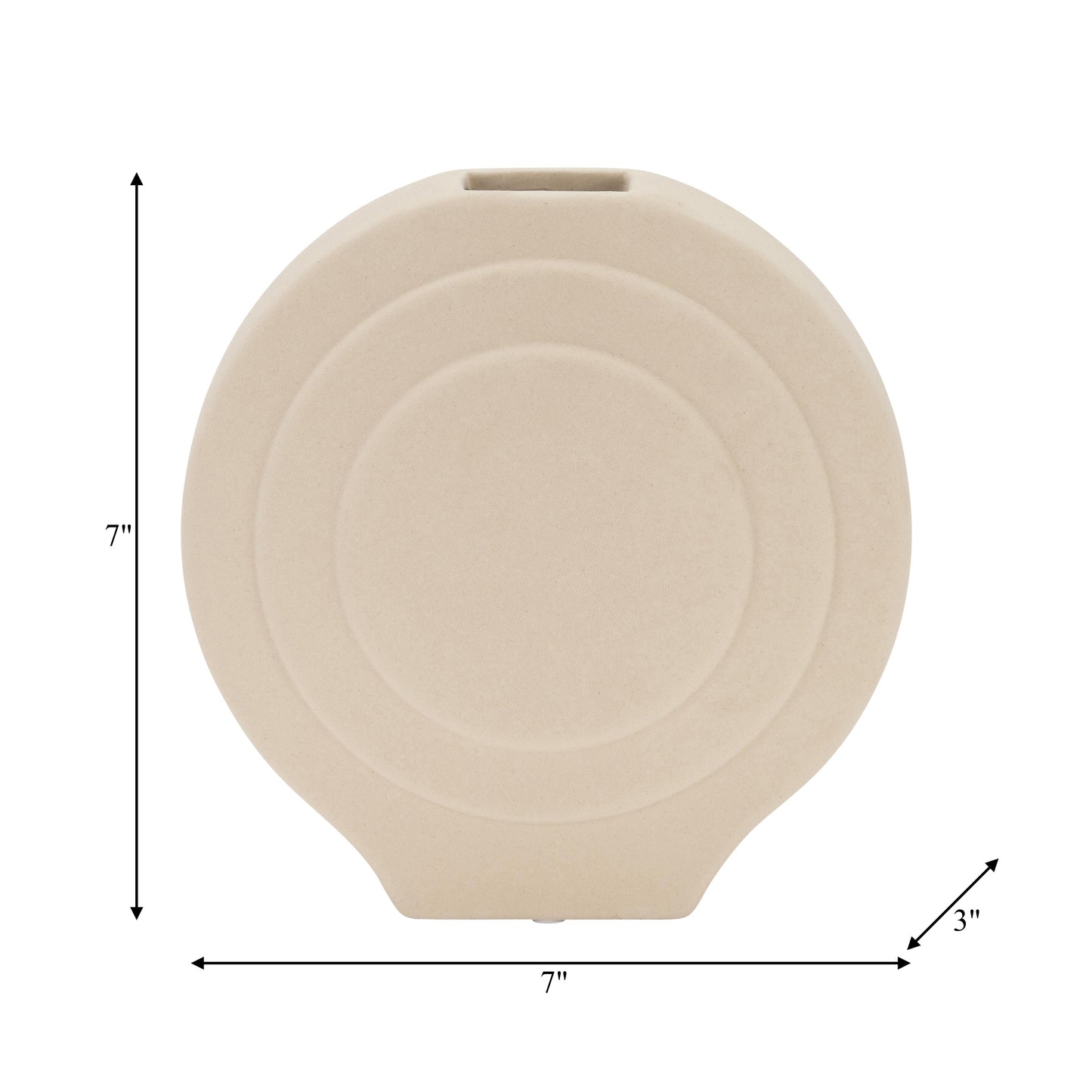 Dol, 7" Round Vase, Cotton