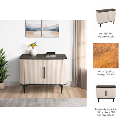 38" LOXLEY GREY WOOD CHEST
