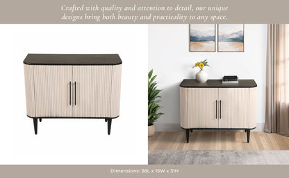 38" LOXLEY GREY WOOD CHEST