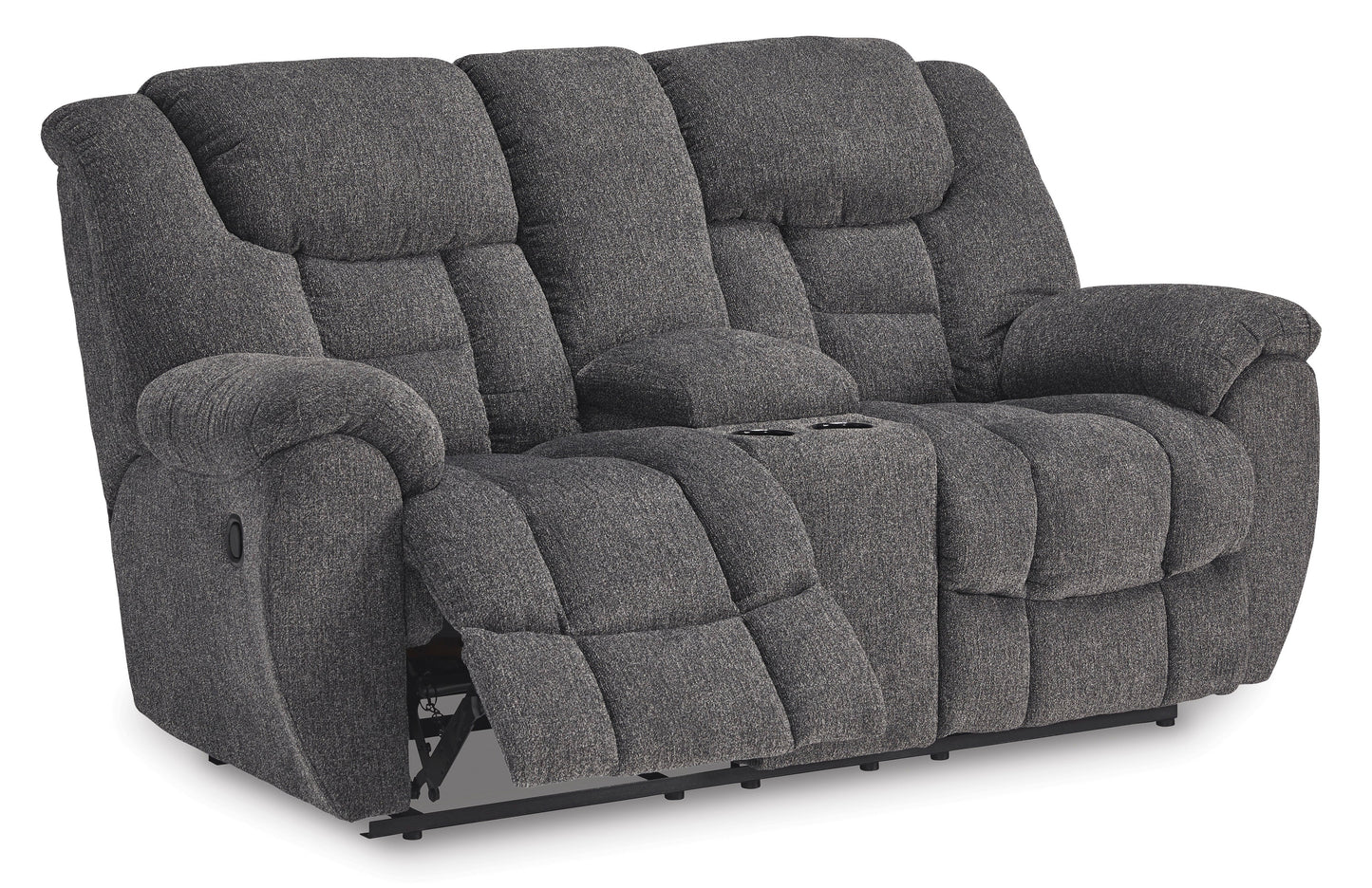 Foreside Reclining Loveseat with Console