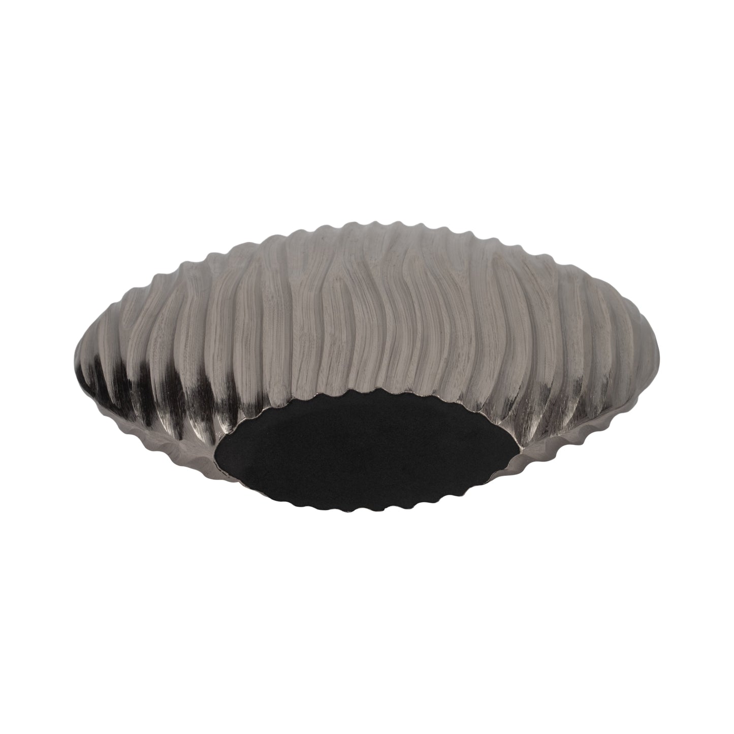 EV19178-02 |Metal, 13" Forli Medium Silver Vase