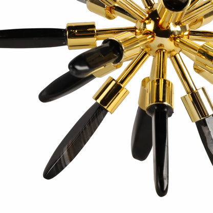 8" Fiona Small Black Stone Starburst Statuary Kd