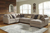 39122S8 | Pantomine 5-Piece Sectional with Chaise