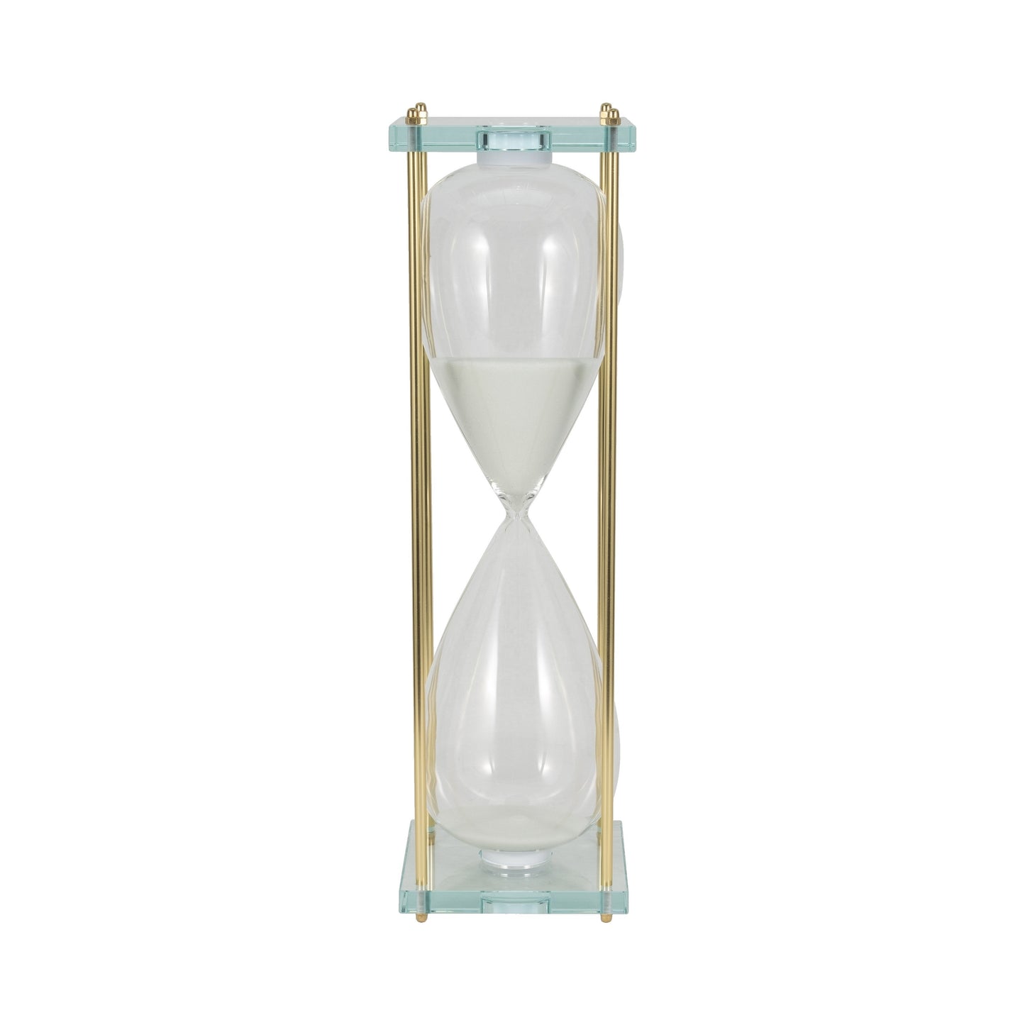 24" Reynolds Medium White & Gold Hourglass