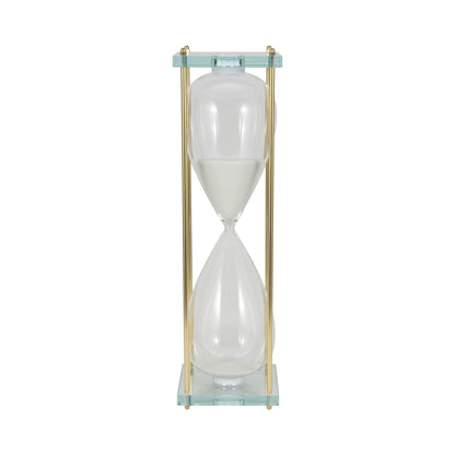 24" Reynolds Medium White & Gold Hourglass