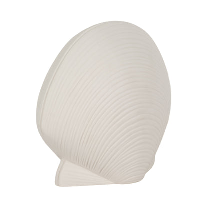 6" Seashell Decor, White