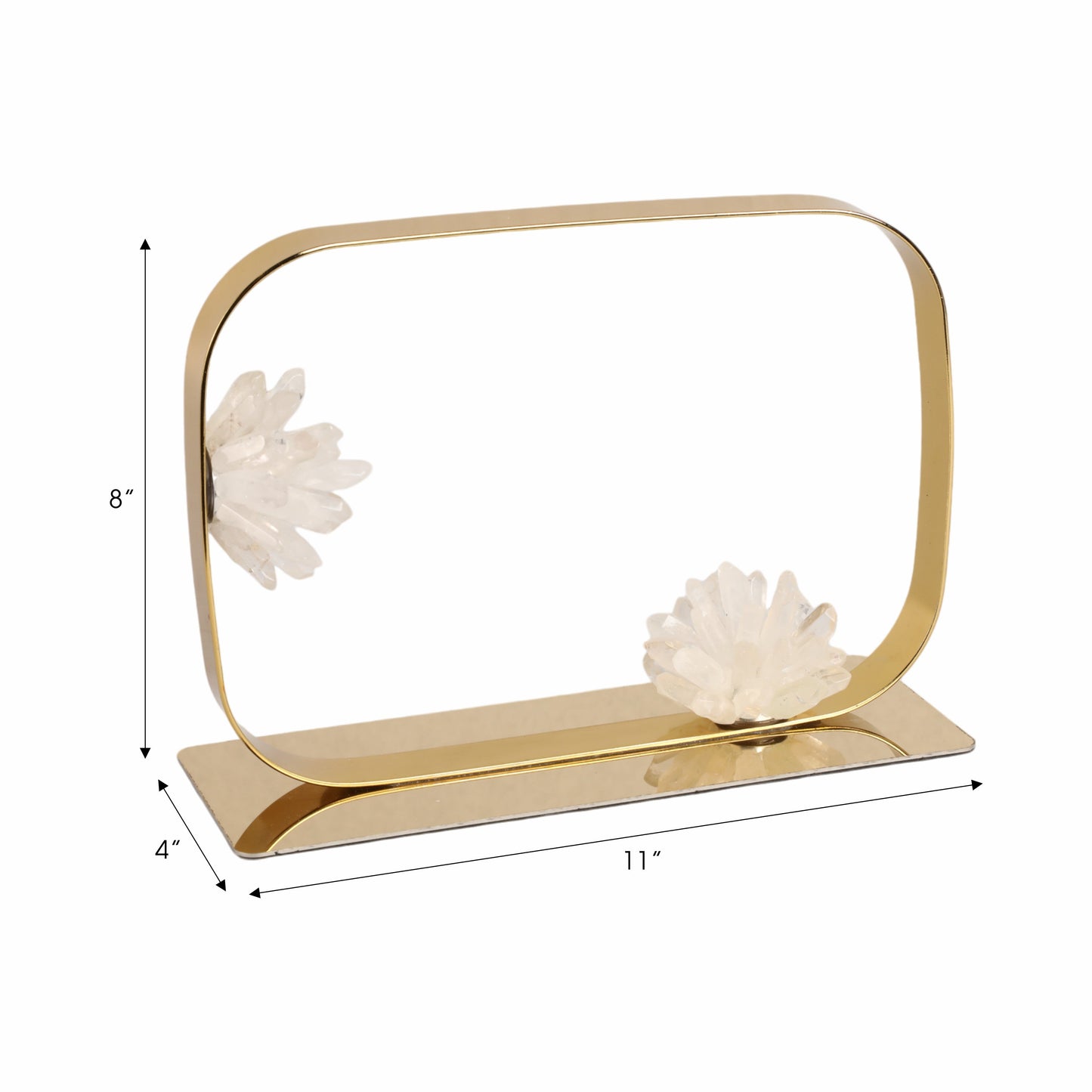 11" Hudson Small Stone Statuary, Clear