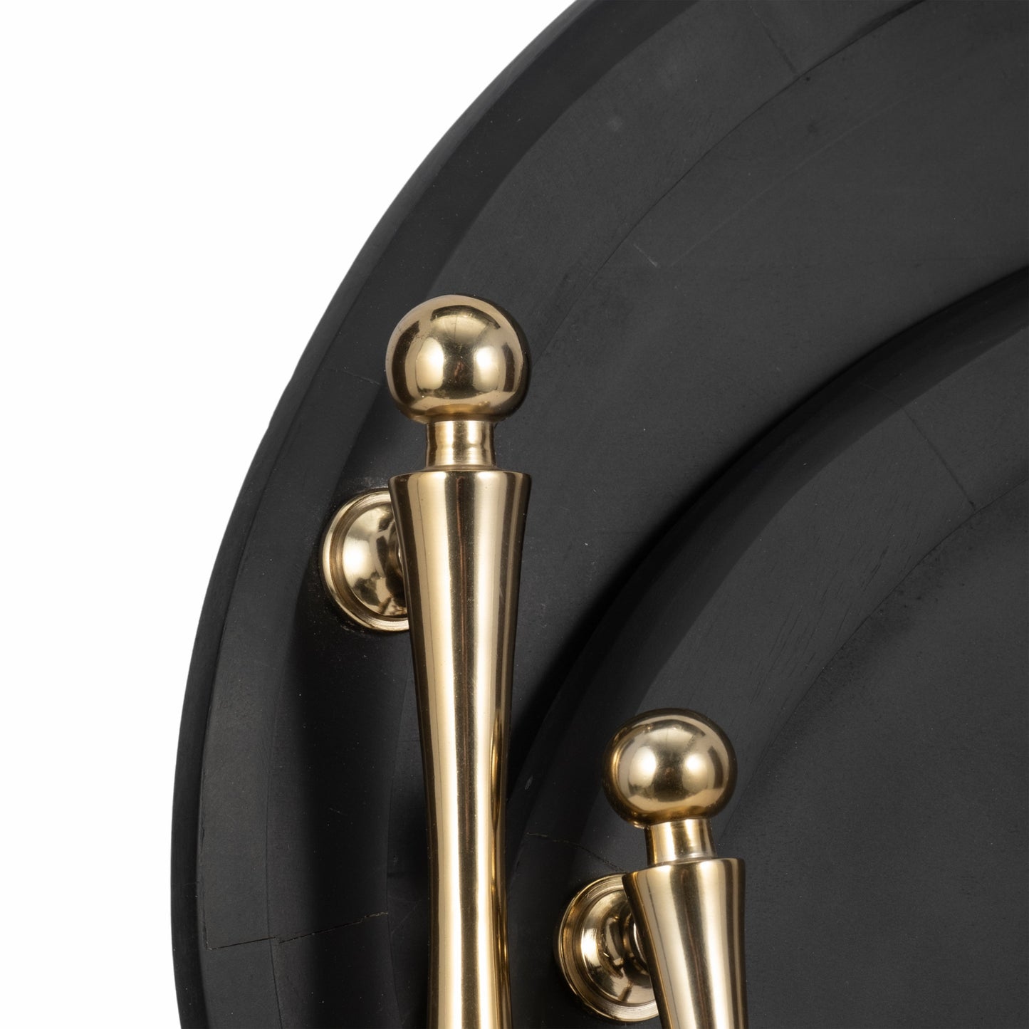 S/2 25/29" Cylde Wood Trays, Black