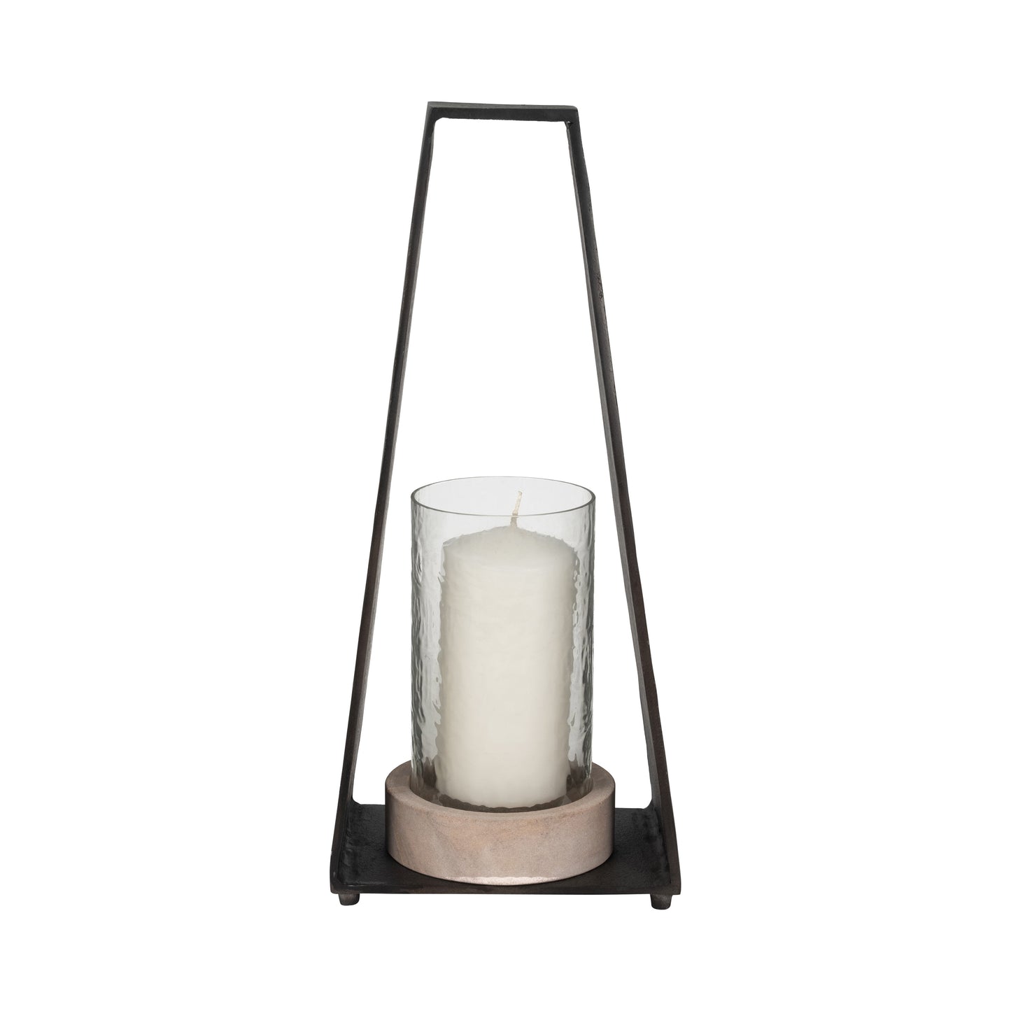 17"MAVERICK SMALL METAL & SANDSTONE HURRICANE, BLA