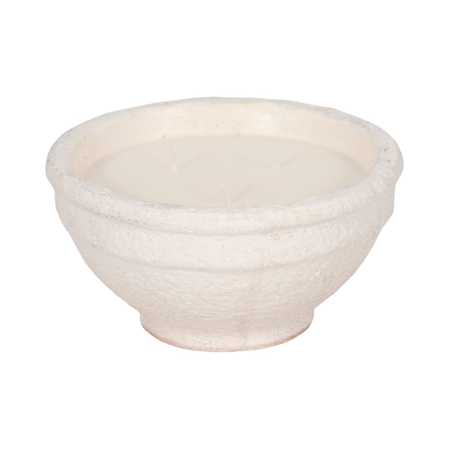 8" 16 Oz Spiced Cranberry Bowl Candle, White