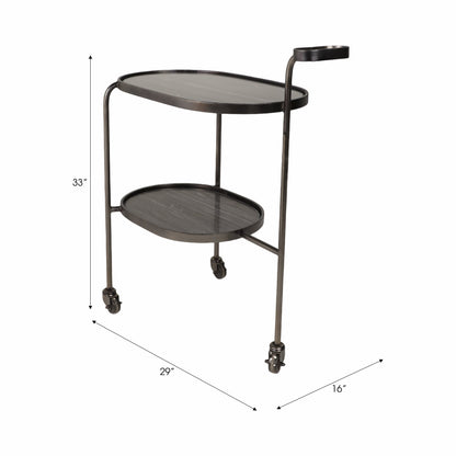 33" Francois Marble Bar Cart