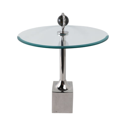 23" Macklin Labradorite Stone Glass And Metal  Acc