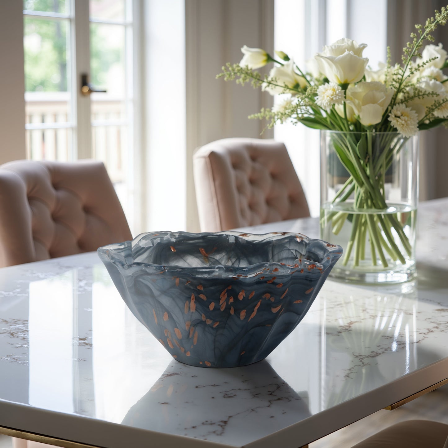 14" Orta Small Italian Art Glass Bowl