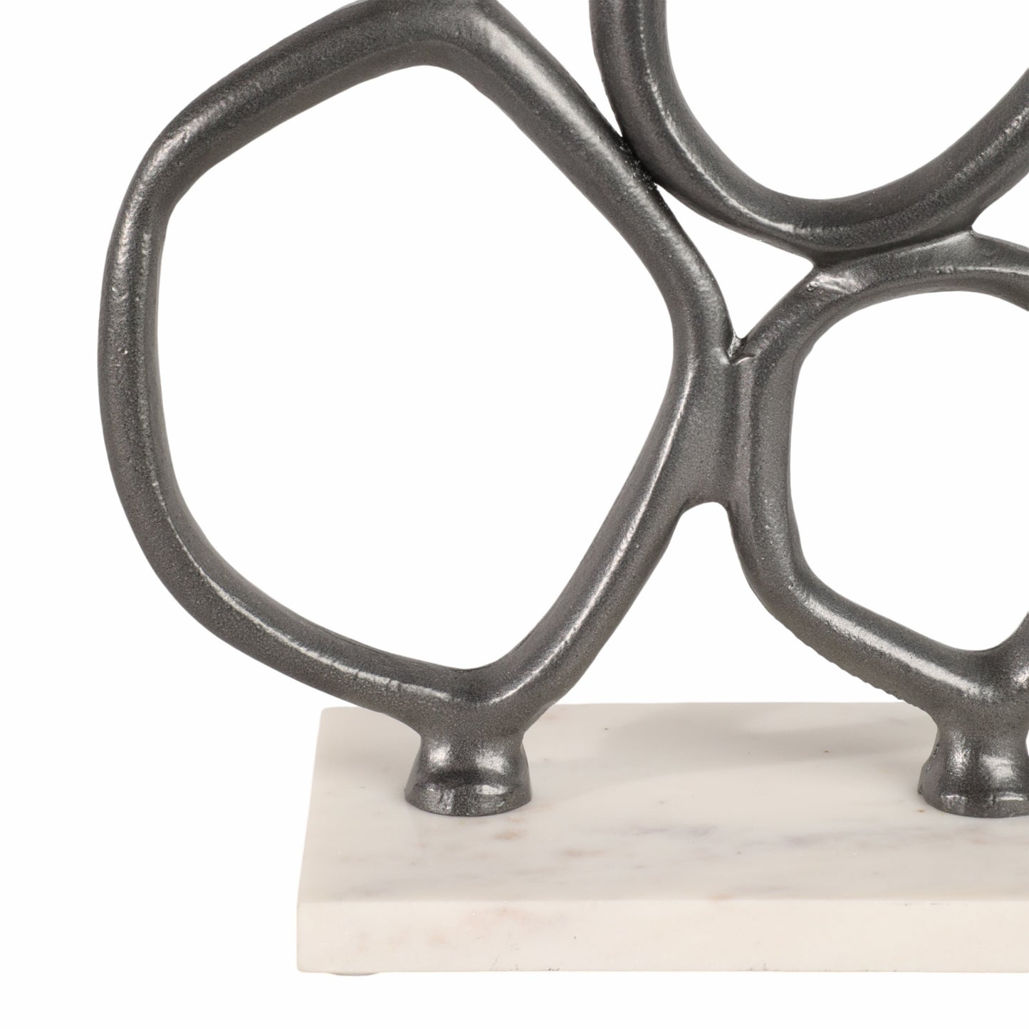 25" Tidus Small Ring Statuary, Black