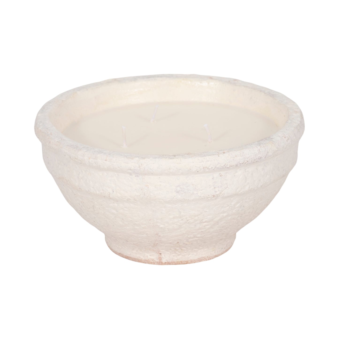 8" 16 Oz Spiced Cranberry Bowl Candle, White